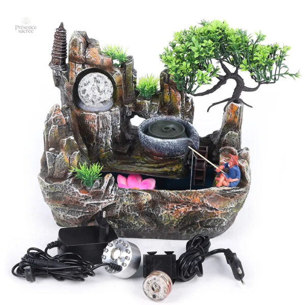 Fontaine d'intérieur style zen pour bien-être