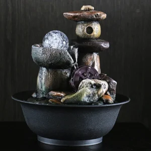 Décoration zen avec bruit apaisant de l'eau