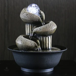 Élégante fontaine intérieure en style oriental