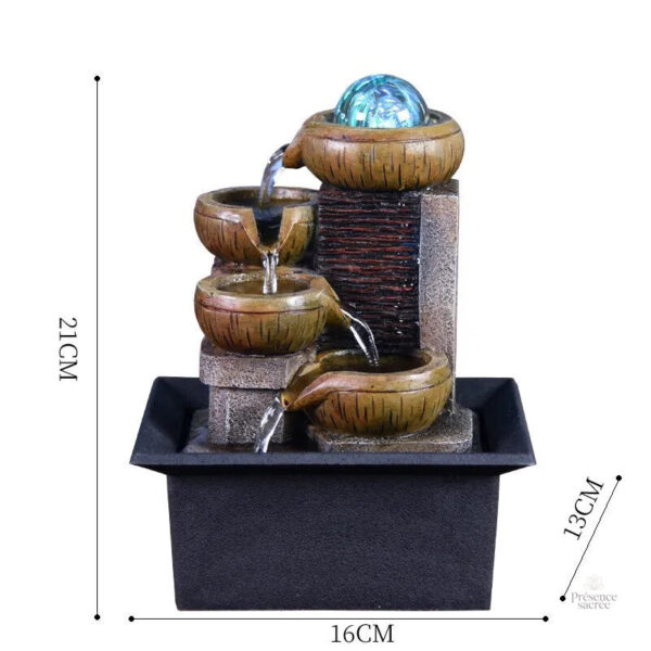 Système d'eau en mouvement, source de sérénité au travail