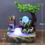 Boule tournante créant un effet visuel captivant