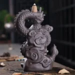 Fontaine à encens dragon, ambiance zen pour intérieur