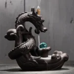 Fontaine à encens inspirée du dragon pour relaxation