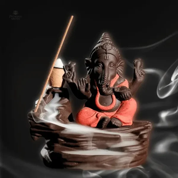 Fontaine à encens Ganesh décorative pour relaxation