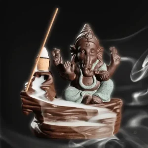 Fontaine à encens inspirée par la divinité Ganesh