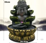 Élégante fontaine avec Bouddha pour un espace zen