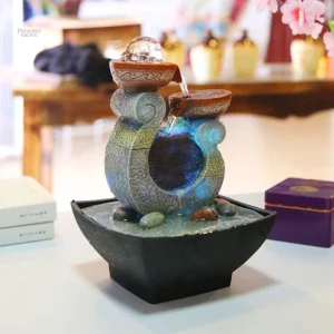 Fontaine d'eau zen Feng Shui, élément relaxant pour votre foyer