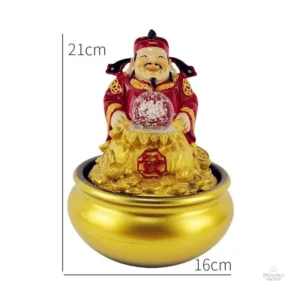 Fontaine zen dorée pour une touche d'élégance intérieure