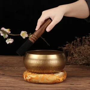 Grand bol tibétain pour méditation et relaxation