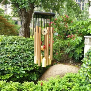 Carillon éolien en métal décoratif pour extérieur