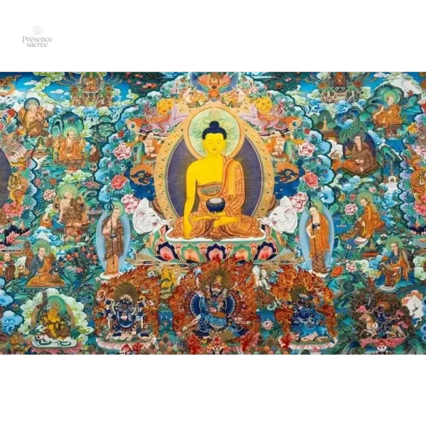 Thangka bouddhiste décoratif