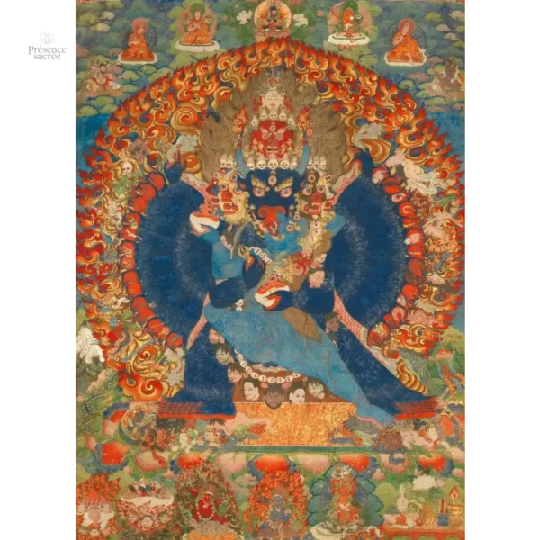 Grand tableau Bouddhiste Thangka décoratif