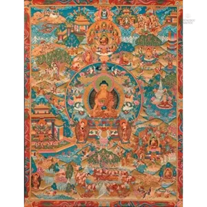 Grand Tableau Bouddhiste Thangka