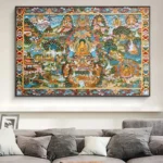 Art Bouddhiste traditionnel, grand format