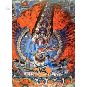 Thangka représentant Bouddha en méditation
