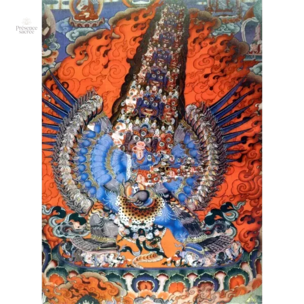 Thangka représentant Bouddha en méditation