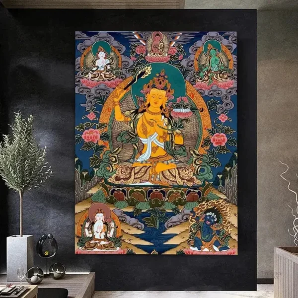 Tableau mural Thangka, symbole de paix