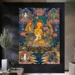 Grand Thangka, symbole de paix et de sagesse