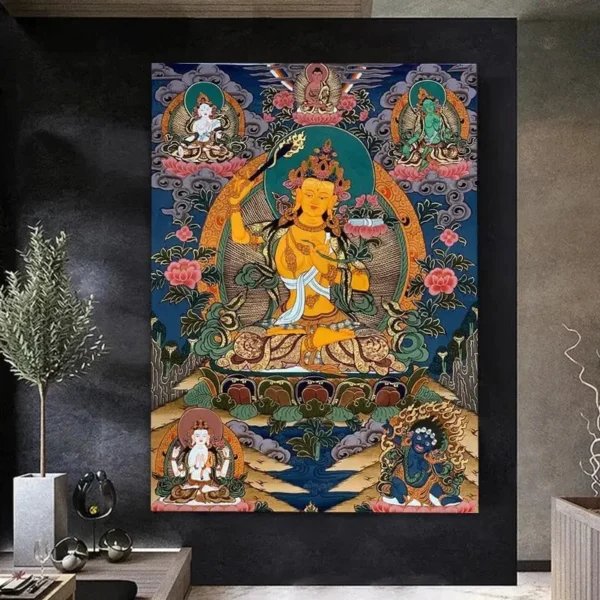 Grand Thangka, symbole de paix et de sagesse