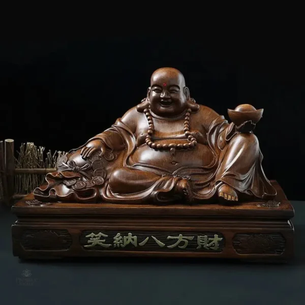 Statue décorative de bouddha souriant