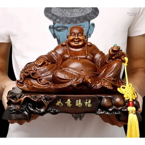 Statue zen de bouddha assis pour intérieur