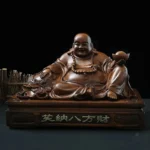Figurine bouddha assis, symbole de bonheur