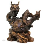 Statue de Dragon Chinois ornée pour la décoration intérieure