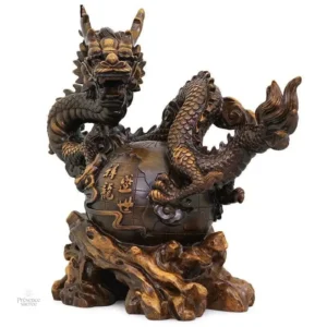 Statue de Dragon Chinois ornée pour la décoration intérieure