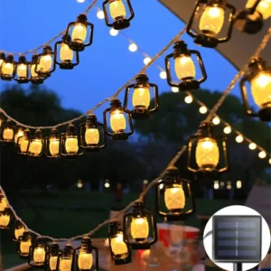 Guirlande lumineuse solaire pour une ambiance jardin apaisante