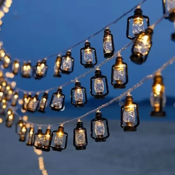Lanterne LED solaire au style rustique pour extérieur