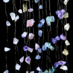 Guirlande en quartz naturel pour ambiance relaxante