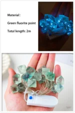 Lumières douces avec guirlande en quartz transparent