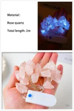 Guirlande de quartz naturel pour une atmosphère apaisante