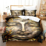Housse de couette Bouddha Ancien avec motifs traditionnels