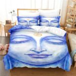 Housse de couette Tête de Bouddha design zen