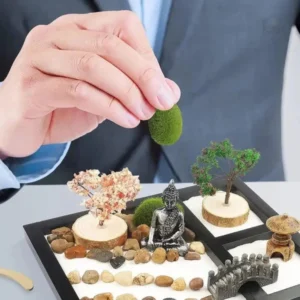 Accessoires pour créer un jardin zen miniature unique