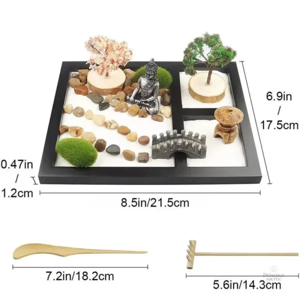 Jardin zen miniature en kit pour relaxation à domicile