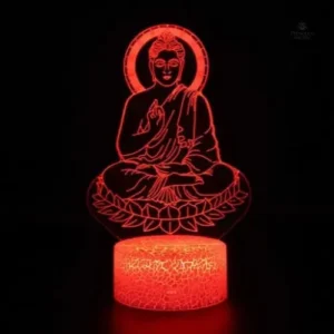 Lampe décorative Bouddha en 3D, design moderne et apaisant