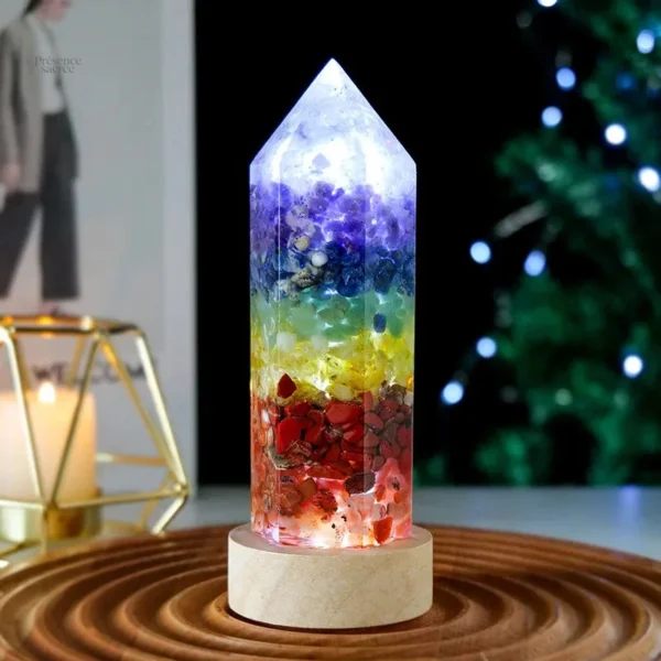 Lampe orgonite 7 chakras