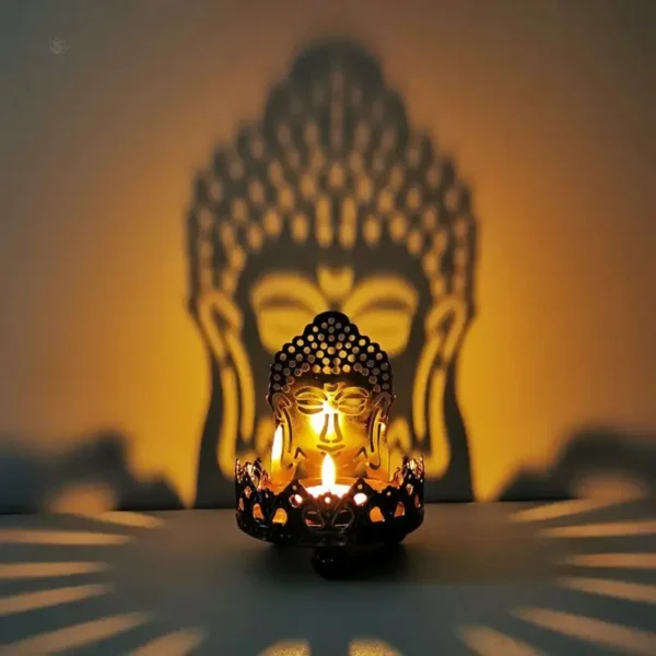 Lampe zen en forme de Bouddha, idéale pour la méditation