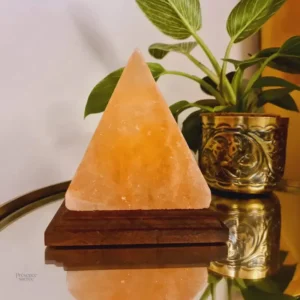 Lampe de sel pyramide, décoration unique et zen