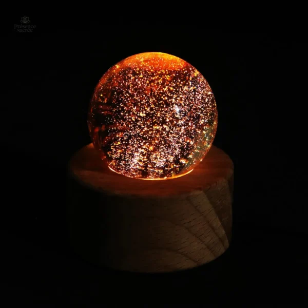 Énergie positive, lampe Boule 7 Chakras LED