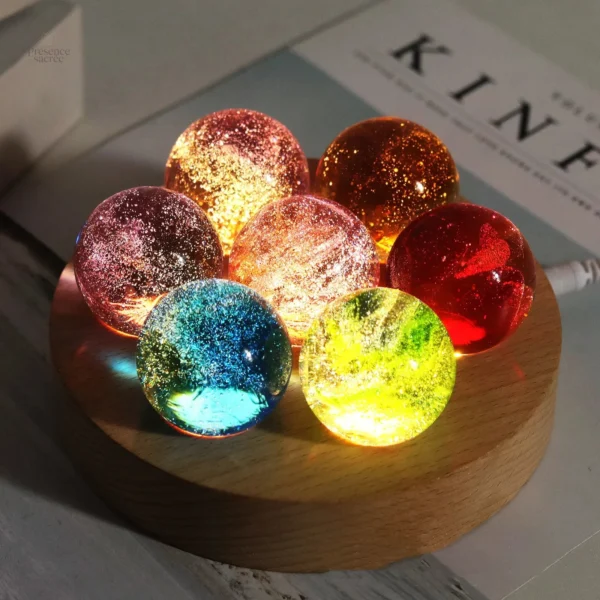 Lampe 7 Chakras, lumière apaisante pour la méditation
