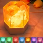 Lampes de sel en cristal, décoration intérieure