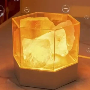 Lampe de sel rose, éclairage doux et chaleureux