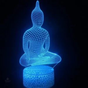 Lampe de chevet inspirée par la culture bouddhiste