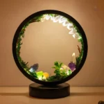 Objet lumineux en design forêt de quartz