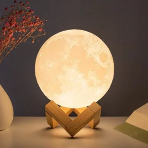 Lampe de chevet lune au design apaisant pour votre espace zen