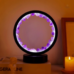 Lampe zen avec design en pierre naturelle