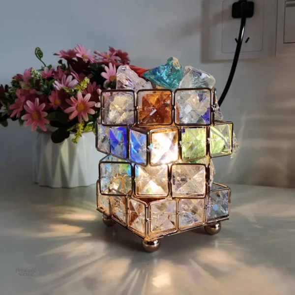 Lampe de l'Himalaya, lumière douce et relaxante